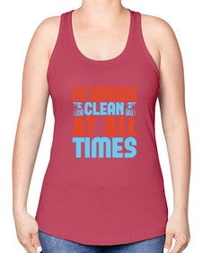 All surfaces clean at all times Style 38# - cleaner -Racerback Tank