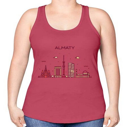 Almaty 308# - cities -Racerback Tank