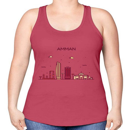 Amman 316# - cities -Racerback Tank