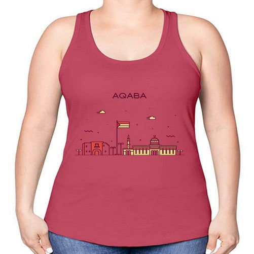 Aqaba 339# - cities -Racerback Tank