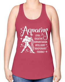 Aquarius 68# - aquarius -Racerback Tank