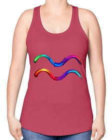 Aquarius 69# - aquarius -Racerback Tank