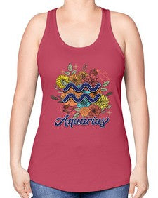 Aquarius 7# - aquarius -Racerback Tank