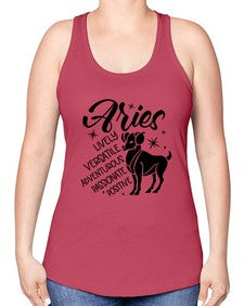 Aries 100# - aries -Racerback Tank
