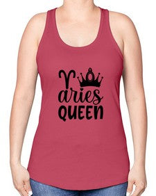Aries queen 118# - aries -Racerback Tank