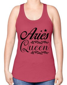 Aries queen 119# - aries -Racerback Tank