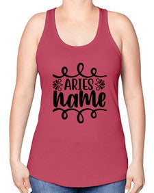 Ariesname 112# - aries -Racerback Tank