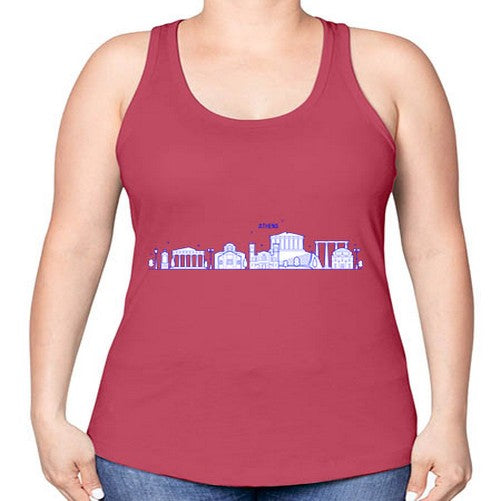 Athens 370# - cities -Racerback Tank
