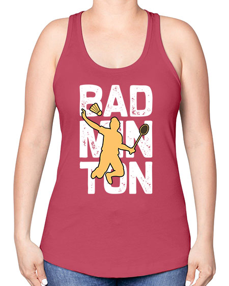 Bad 1452# - badminton -Racerback Tank