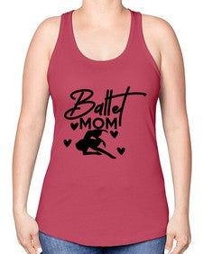 Ballet mom 75# - ballet -Racerback Tank