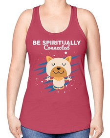 Be Spiritually Connected 114# - yoga -Racerback Tank