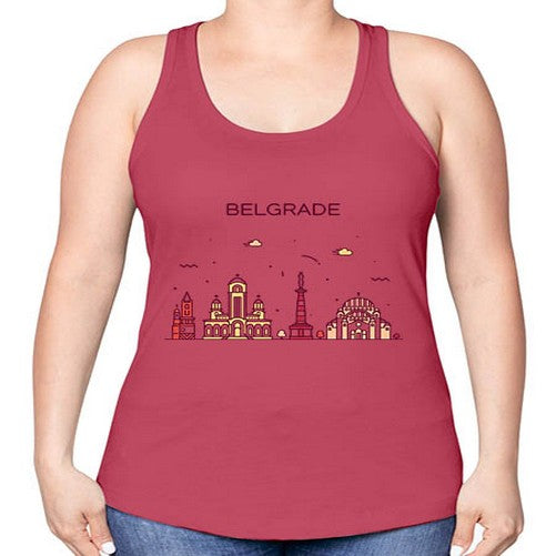 Belgrade 440# - cities -Racerback Tank