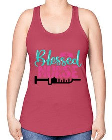 Blessed Nurse Style Style 628# - nurse -Racerback Tank