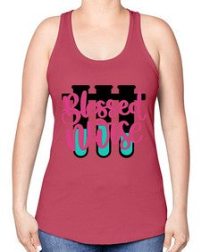 Blessed Nurse Style Style 629# - nurse -Racerback Tank