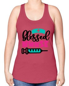 Blessed Nurse Style Style 630# - nurse -Racerback Tank