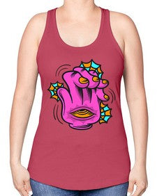 Bored high five 23# - cartoon general -Racerback Tank