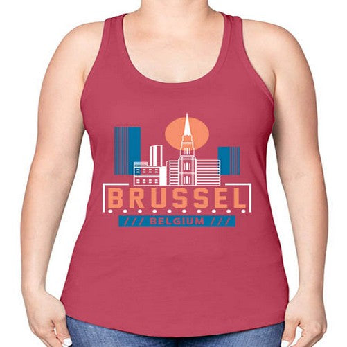 Brussel 504# - cities -Racerback Tank