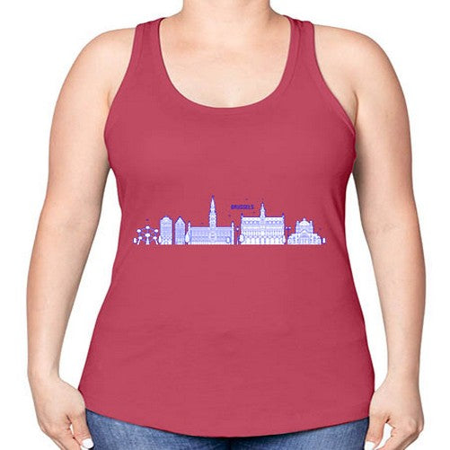 Brussels 509# - cities -Racerback Tank