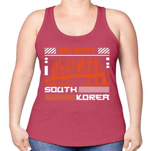 Busan 524# - cities -Racerback Tank