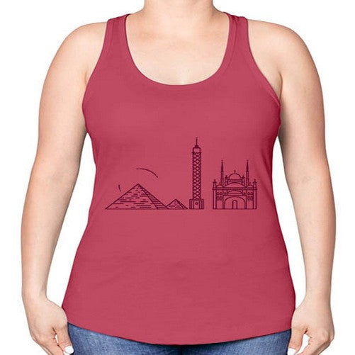 Cairo 527# - cities -Racerback Tank