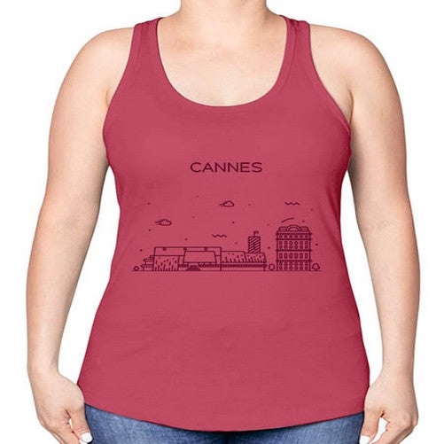 Cannes 543# - cities -Racerback Tank