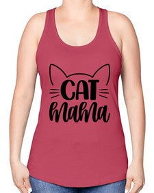 Cat Mama Style 84# - cats -Racerback Tank