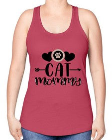Cat Mommy Style 87# - cats -Racerback Tank