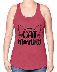 Cat Mommy Style 88# - cats -Racerback Tank
