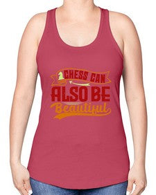Chess can also be beautiful 65# - chess -Racerback Tank