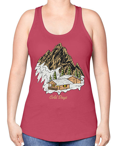 Cold Days 26# - nature -Racerback Tank