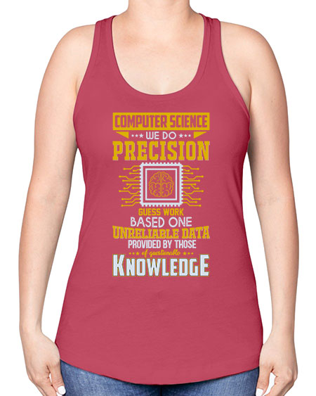 Computer Science we do 278# - general science -Racerback Tank