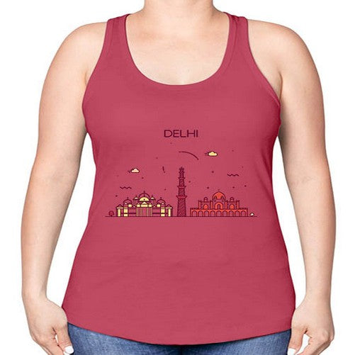 Delhi 656# - cities -Racerback Tank