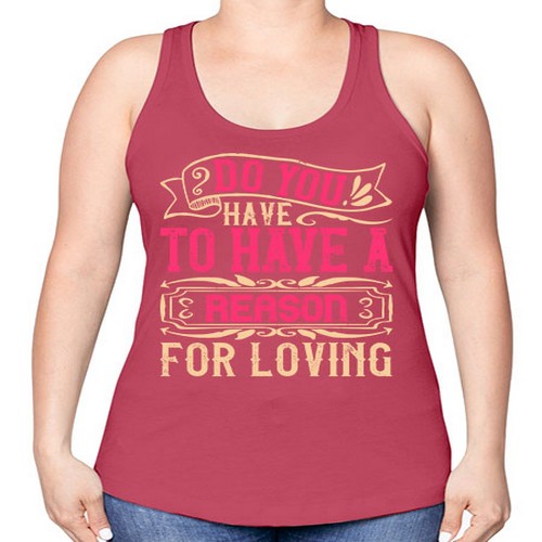 Do you have to have a reason for loving Style 2# - dogs -Racerback Tank