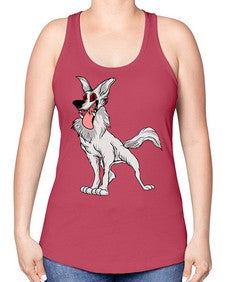 dog 109# - dogs -Racerback Tank