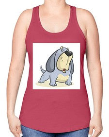 dog 115# - dogs -Racerback Tank