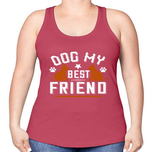 Dog My Best Friend Style 219# - dogs -Racerback Tank