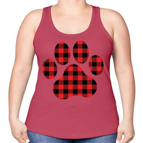 Dog Paw Style 94# - dogs -Racerback Tank