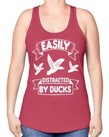 Easily Distracted By Ducks Style 48# - ducks -Racerback Tank