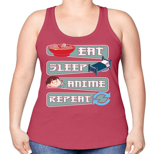 Eat Sleep Anime Repeat Anime Manga 227# - anime -Racerback Tank