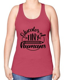 Educator Of Tiny Humans Style 745# - teacher -Racerback Tank