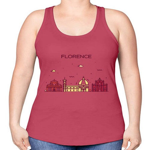 Florence 726# - cities -Racerback Tank