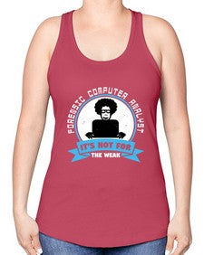 Forensic computer analyst 46# - computer -Racerback Tank