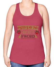 Foster is My nd Favorite FWord Style 11# - cats -Racerback Tank