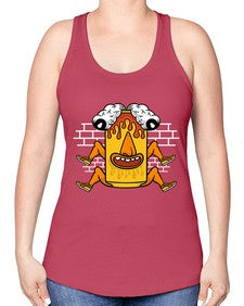 Fuck the weekend 128# - cartoon general -Racerback Tank