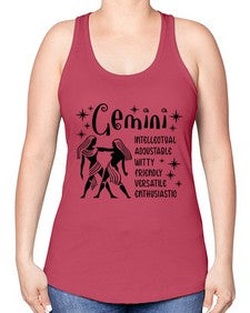 Gemini 217# - gemini -Racerback Tank