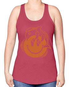 Give smile get hugs 131# - cartoon general -Racerback Tank