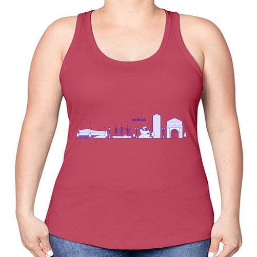 Halmstad 803# - cities -Racerback Tank