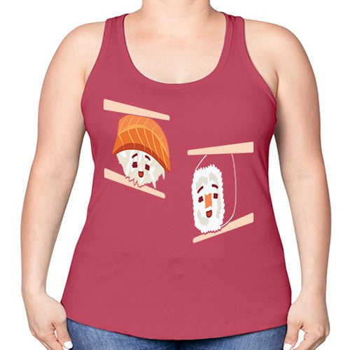 Happy Sushi Anime Kawaii Set Anime 232# - anime -Racerback Tank
