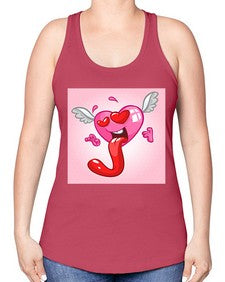 Heart 139# - cartoon general -Racerback Tank