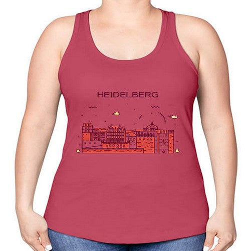 Heidelberg 833# - cities -Racerback Tank